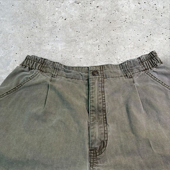 Royal Robbins 100% Cotton Hiking Shorts Women’s Sz 14 Vintage Olive Green - Picture 4 of 10